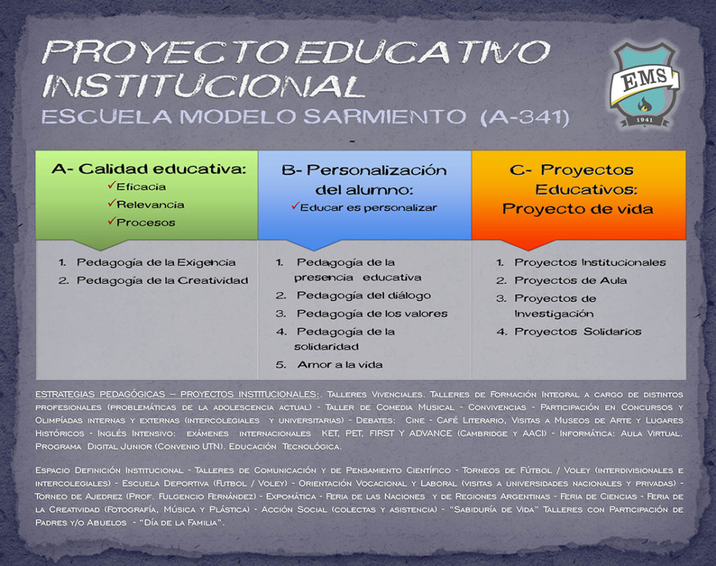 EMS - Proyecto Educativo Institucional 2017